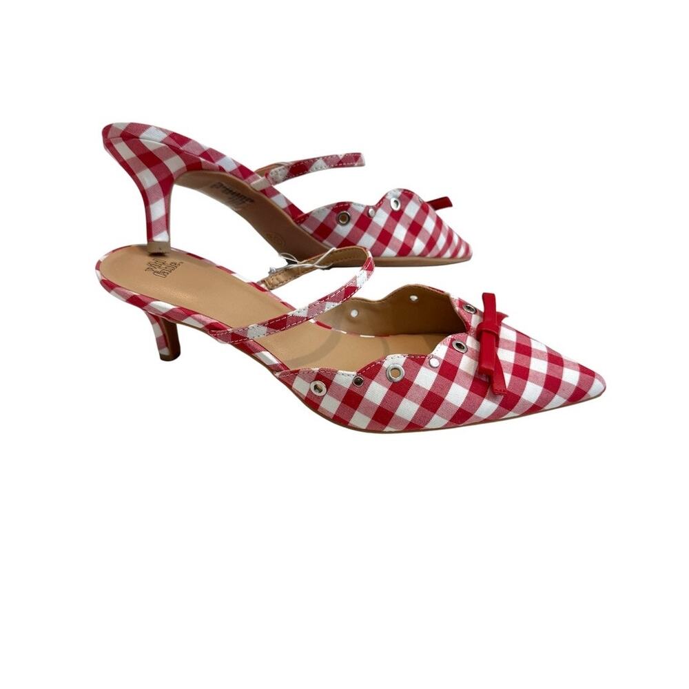 Wild Fable 7.5 Lysandra pointed toe bow kitten heel 3637